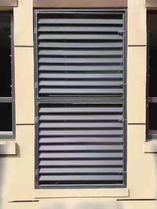 梧州市镀锌铁板空调罩铝格栅百叶窗 - 厂家